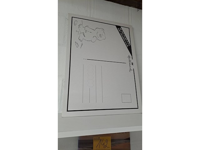 Lot 140 - reuze wenskaarten met box 'je gaat ons verlaten' - afbeelding 3 van  3