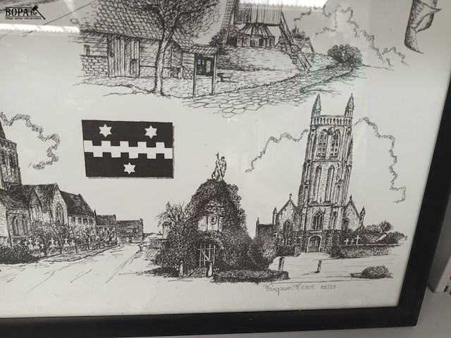 Lot 141 - gemeentekader vleteren met certificaat - afbeelding 4 van  5