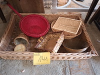 Lot 141 - rieten manden. 7 stuks - afbeelding 1 van  3
