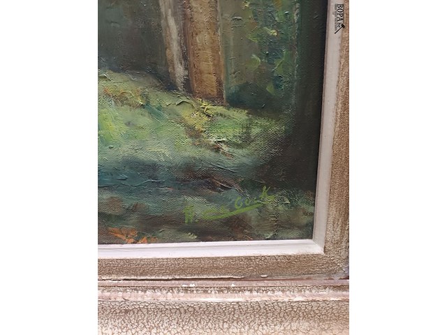 Lot 141 - schilderij bosdreef - afbeelding 3 van  3