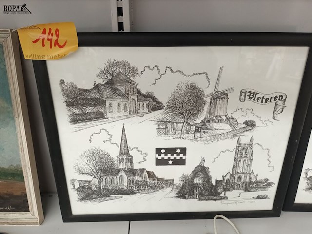 Lot 142 - gemeentekader vleteren met certificaat - afbeelding 1 van  4