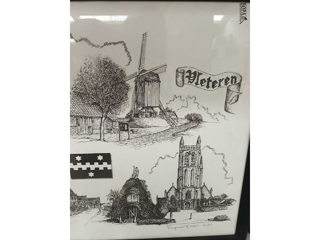 Lot 142 - gemeentekader vleteren met certificaat - afbeelding 4 van  4