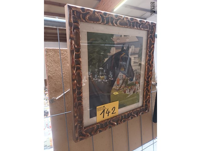 Lot 142 - kader paard en honden - afbeelding 2 van  3