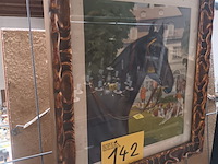Lot 142 - kader paard en honden - afbeelding 2 van  3