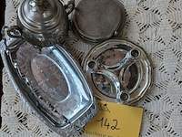 Lot 142 - lot verzilverde objecten met stempel - afbeelding 1 van  4
