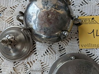 Lot 142 - lot verzilverde objecten met stempel - afbeelding 2 van  4
