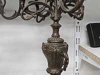 Lot 142 - metalen kandelaars 2 stuks - afbeelding 3 van  3