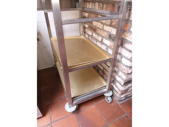 Lot 142 - rvs regaalrek - afbeelding 2 van  4