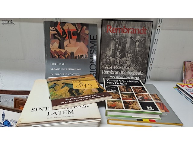 Lot 143 - belgische schilders boeken 6 stuks - afbeelding 1 van  4