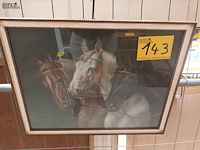 Lot 143 - kader 3 paarden - afbeelding 1 van  3