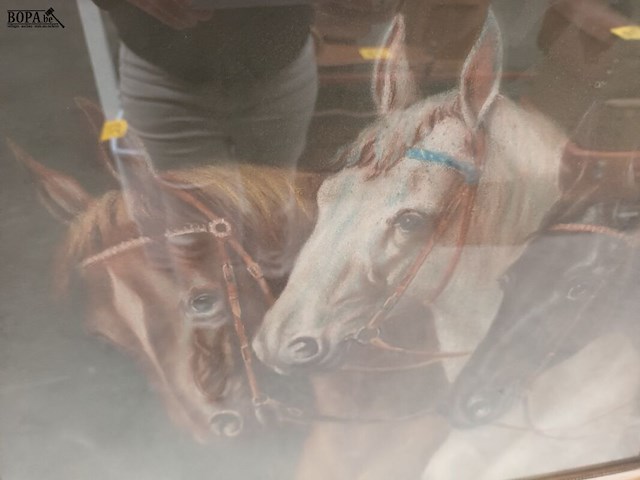 Lot 143 - kader 3 paarden - afbeelding 2 van  3