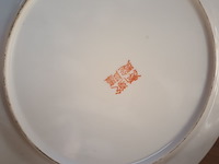 Lot 143 - oosterse sierborden. 4 stuks - afbeelding 6 van  7
