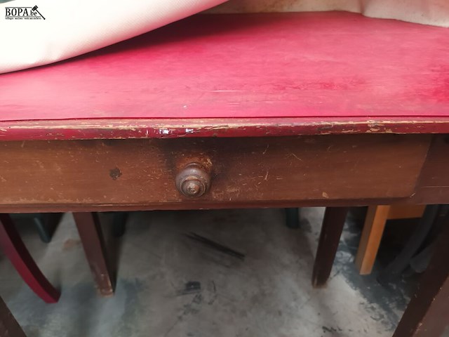 Lot 143 - retro tafel met lade - afbeelding 2 van  4