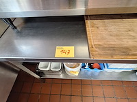Lot 143 - rvs werktafel - afbeelding 1 van  2