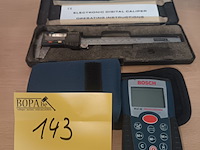 Lot 143 - schuifmaat en laserafstansmeter - afbeelding 1 van  4