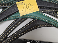 Lot 143 - vintage lederen kapstokken ong 12 stuks - afbeelding 3 van  3