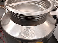 Lot 144 - rvs transportvat met kraan - afbeelding 2 van  3