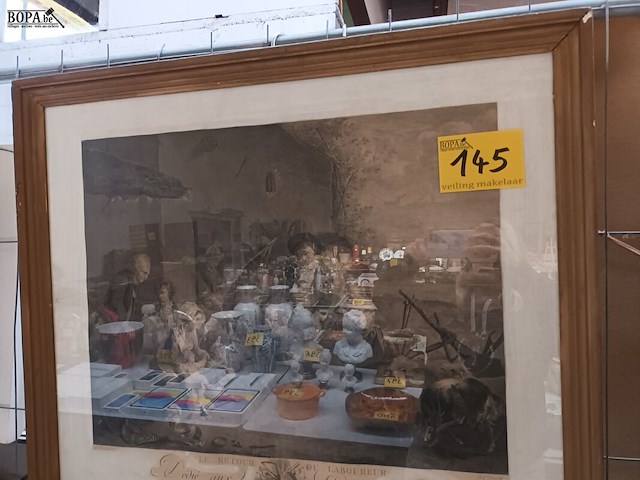 Lot 145 - kader “le retour du laboureur” - afbeelding 1 van  5