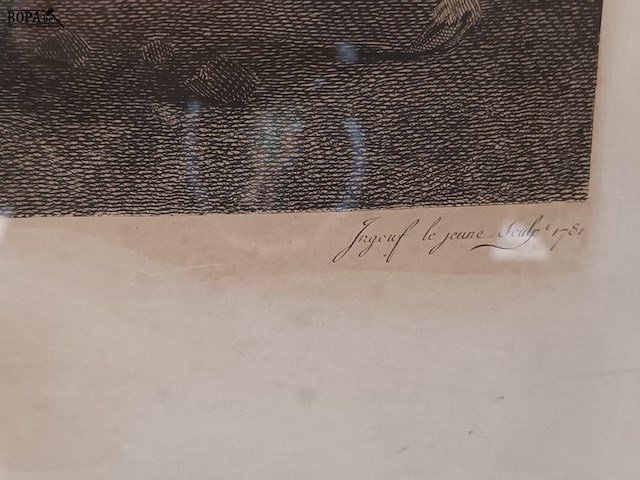 Lot 145 - kader “le retour du laboureur” - afbeelding 5 van  5