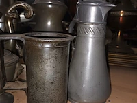 Lot 145 - tinnen kannen. 6 stuks - afbeelding 2 van  4