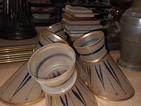 Lot 146 - retro lampenkappen. 4 stuks