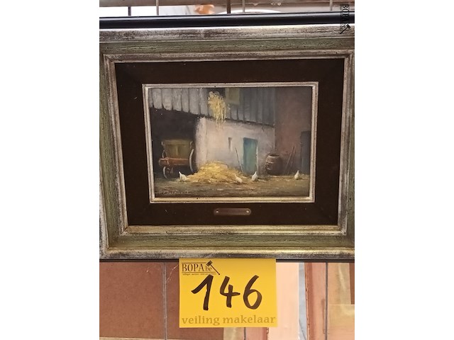 Lot 146 - schilderij boerderij - afbeelding 1 van  3