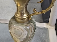 Lot 146 - vintage vazen van massief onyx 2 stuks - afbeelding 2 van  3