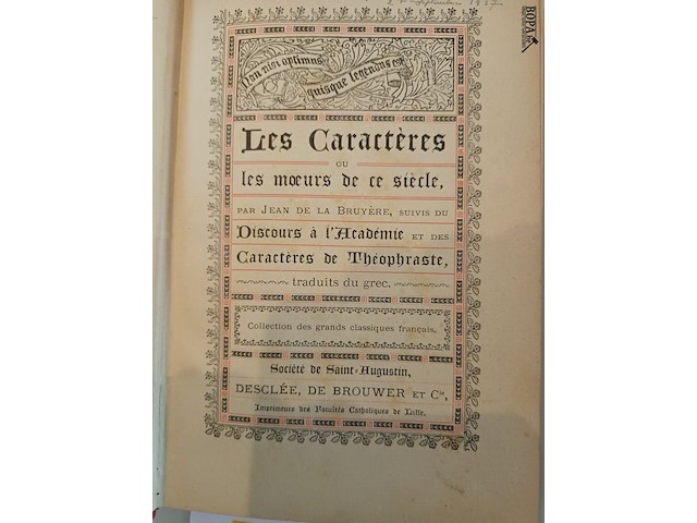 Lot 147 - boek les caractères de ce siècle - afbeelding 2 van  4