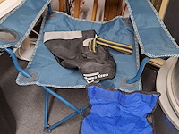 Lot 147 - kampeerstoel groot & kind blauw opvouwbaar - afbeelding 1 van  3