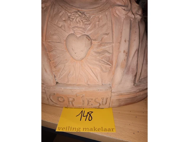 Lot 148 - christus bust in terracotta - afbeelding 4 van  4