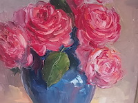 Lot 148 - schilderij bloemen - afbeelding 2 van  4