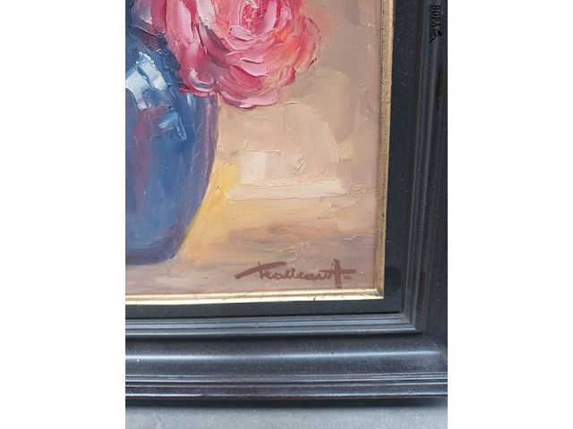 Lot 148 - schilderij bloemen - afbeelding 3 van  4