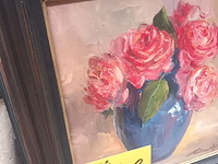 Lot 148 - schilderij bloemen - afbeelding 4 van  4
