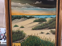 Lot 148 - schilderij duinenlandschap - afbeelding 1 van  4