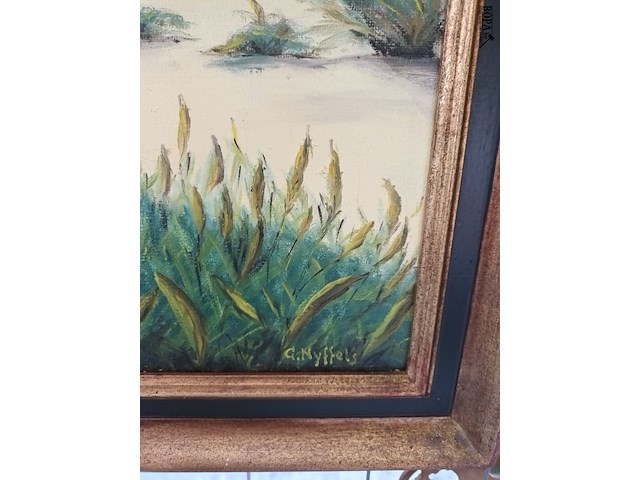 Lot 148 - schilderij duinenlandschap - afbeelding 3 van  4