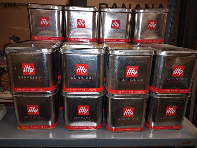 Lot 149 - blikken dozen van illy. 27 stuks - afbeelding 2 van  3