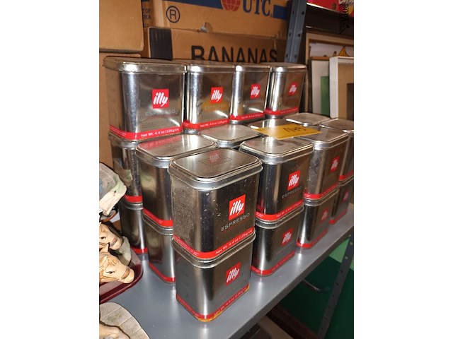 Lot 149 - blikken dozen van illy. 27 stuks - afbeelding 3 van  3