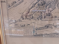 Lot 149 - kader met antiek stadsplan - afbeelding 3 van  4