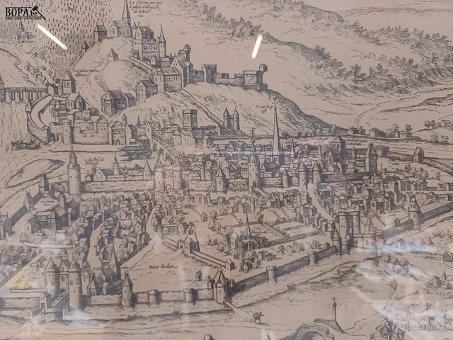 Lot 149 - kader met antiek stadsplan - afbeelding 4 van  4