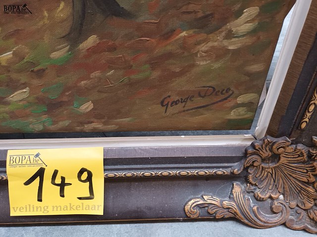 Lot 149 - schilderij boslandschap - afbeelding 3 van  4