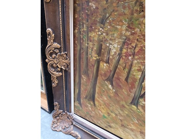Lot 149 - schilderij boslandschap - afbeelding 4 van  4