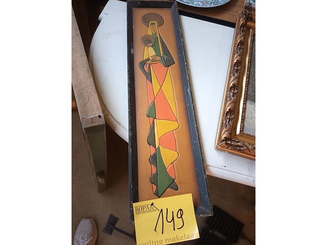 Lot 149 - vintage houten paneel - afbeelding 1 van  2
