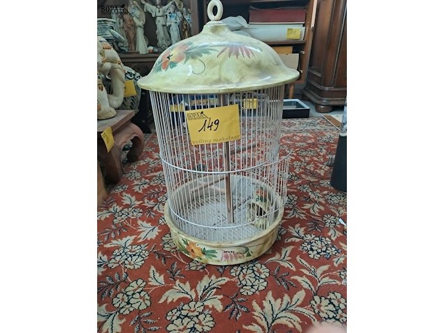 Lot 149 - vintage keramische vogelkooi jaren 30 - afbeelding 1 van  3
