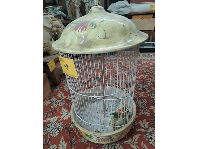 Lot 149 - vintage keramische vogelkooi jaren 30 - afbeelding 3 van  3