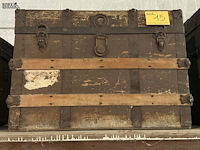 Lot 15 - antieken houten koffer 19de eeuw - afbeelding 3 van  3