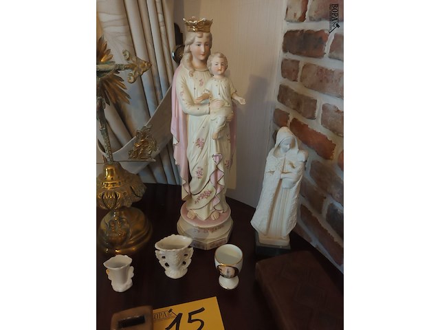 Lot 15 - heiligenbeelden en devotie. 14 stuks - afbeelding 3 van  6