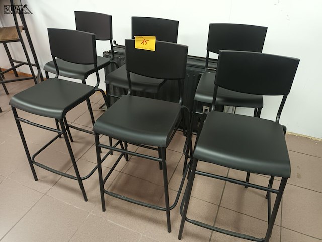 Lot 15 - hoge stoel ikea. 6 stuks - afbeelding 1 van  4