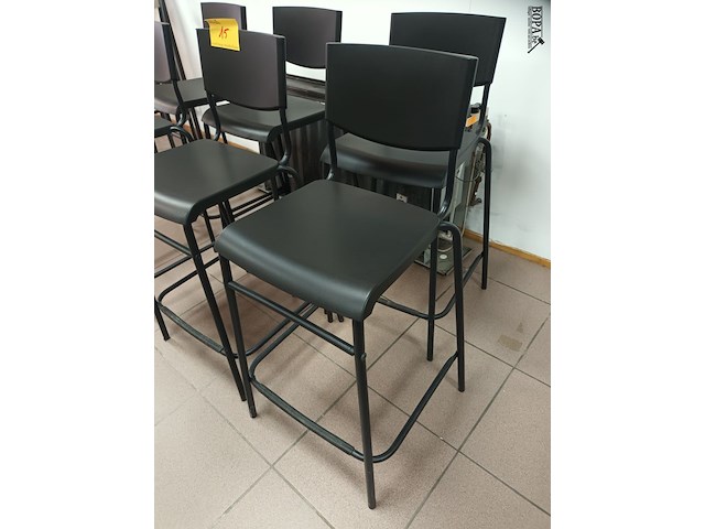 Lot 15 - hoge stoel ikea. 6 stuks - afbeelding 2 van  4