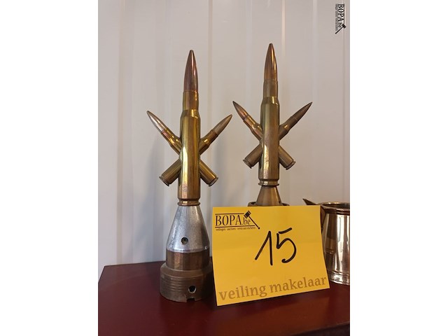 Lot 15 - messing deco. 4 stuks - afbeelding 2 van  3