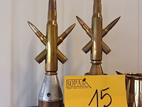 Lot 15 - messing deco. 4 stuks - afbeelding 2 van  3